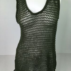 Wooden Ships Paola Buendia Loose Knit Top Green M